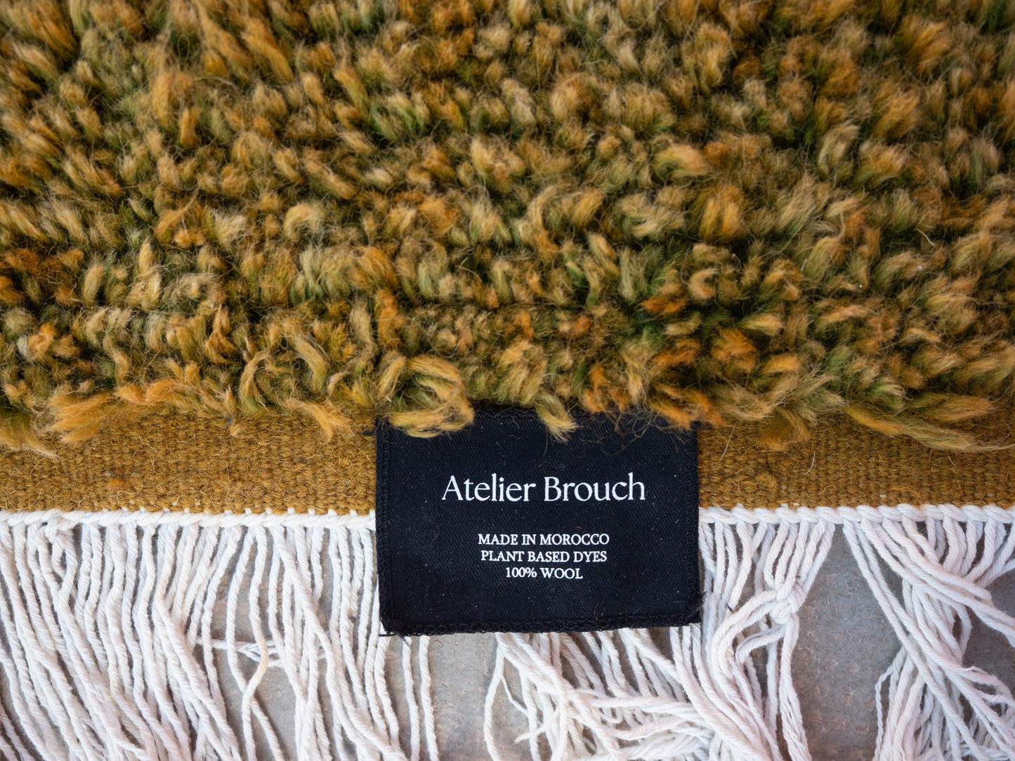 Olive dyed Rug